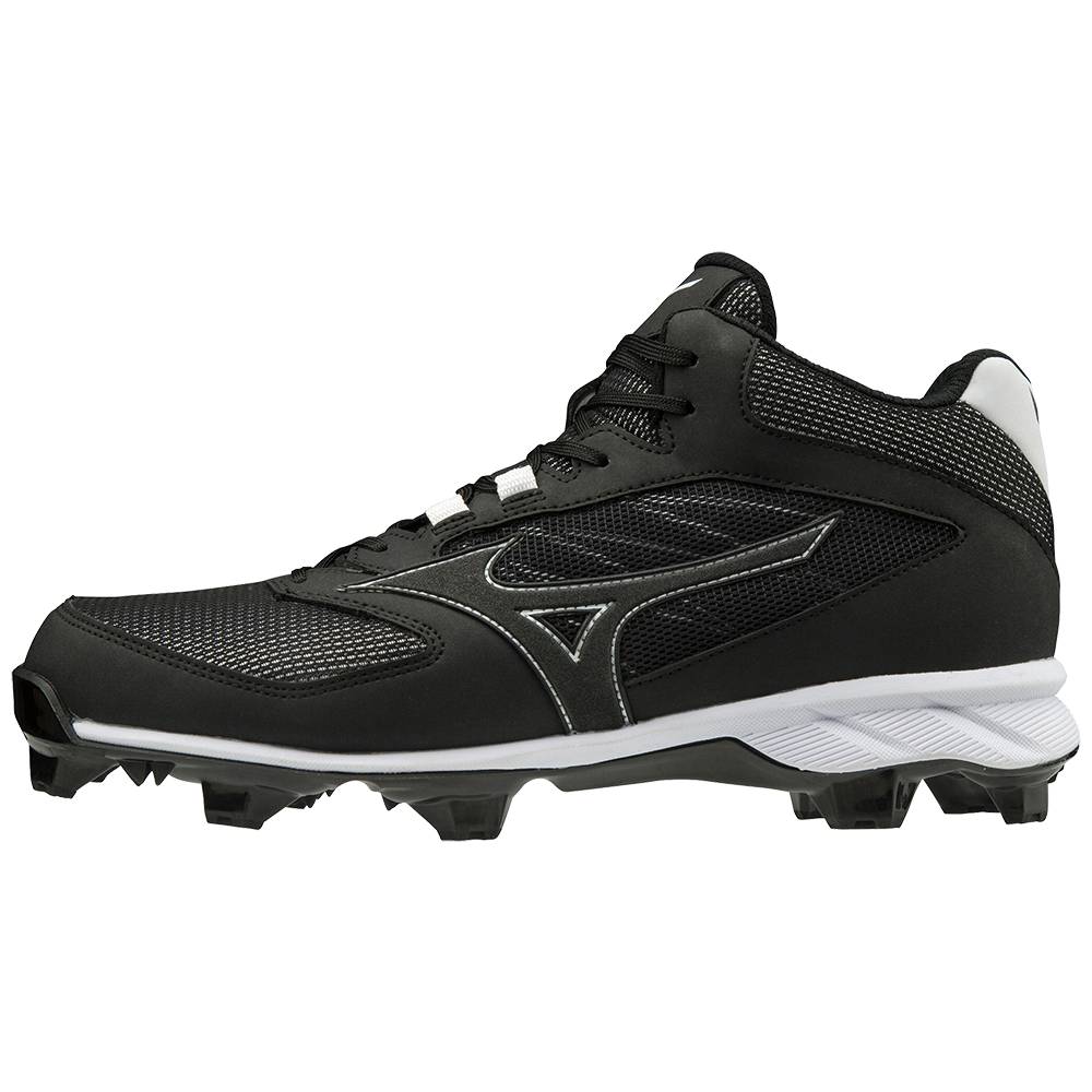 Scarpe Baseball Mizuno 9-Spike Advanced Dominant TPU Mid Molded Uomo - Nere/Bianche - 24930-QJAC